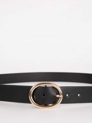 کمربند زنانه مشکی دفکتو