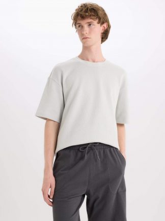 شلوارک مردانه خاکستری تیره دفکتو