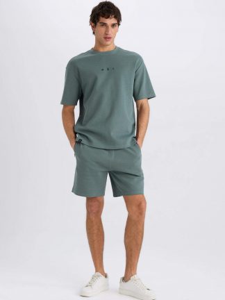 شلوارک مردانه سبز دفکتو