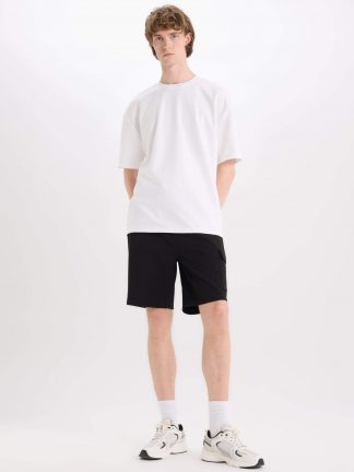 شلوارک مردانه مشکی دفکتو