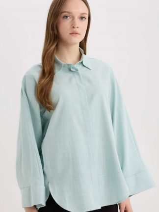 تونیک زنانه نعنایی دفکتو