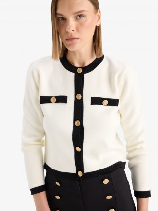 ژاکت زنانه بژ دفکتو