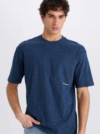 تی شرت مردانه آبی دفکتو