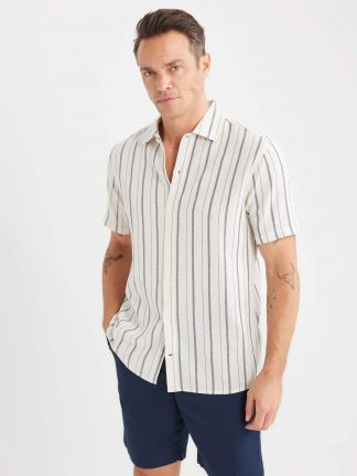 پیراهن آستین کوتاه مردانه دفکتو