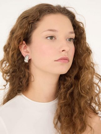 گوشواره زنانه نقره ای دفکتو
