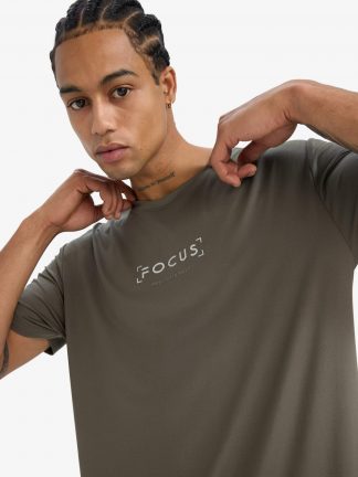 تی شرت مردانه خاکی دفکتو