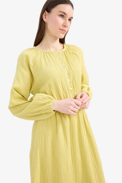 پیراهن زنانه سبز دفکتو