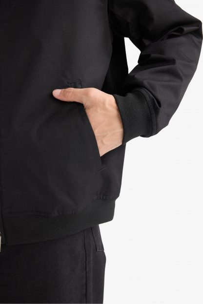 کاپشن مردانه مشکی دفکتو