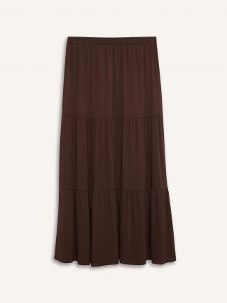 دامن زنانه قهوه ای دفکتو