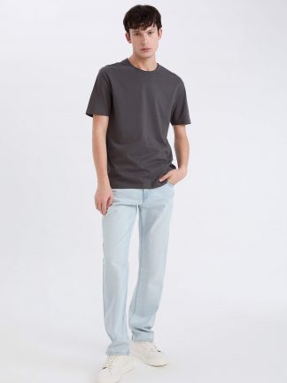 تی شرت مردانه خاکستری تیره دفکتو