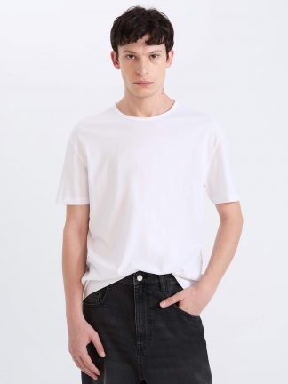 تی شرت مردانه سفید دفکتو