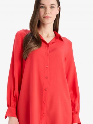 تونیک زنانه قرمز دفکتو