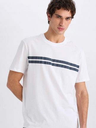 تی شرت مردانه سفید دفکتو