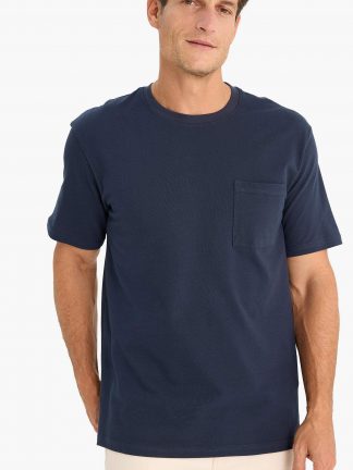 تی شرت مردانه سرمه ای دفکتو