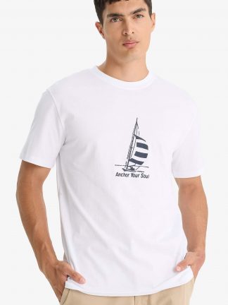 تی شرت مردانه سفید دفکتو