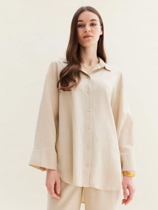 تونیک زنانه بژ دفکتو