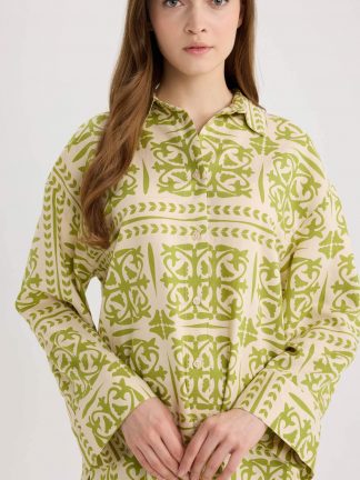 تونیک زنانه سبز دفکتو