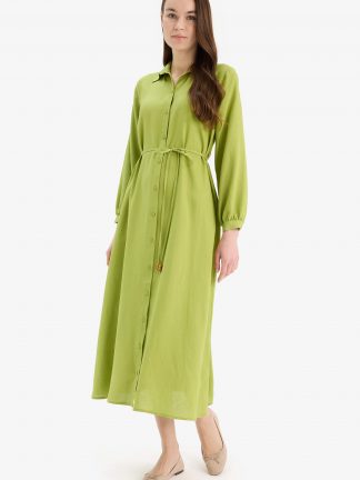 پیراهن زنانه سبز دفکتو