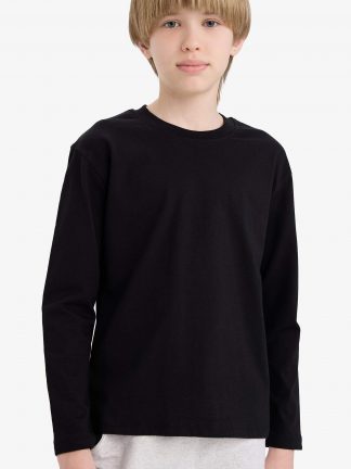 تی شرت پسرانه مشکی دفکتو