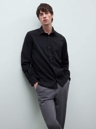 پیراهن مردانه مشکی دفکتو