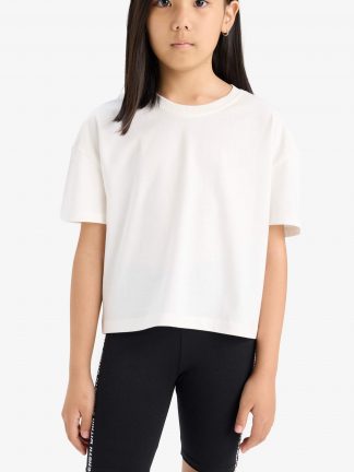 تی شرت دخترانه زرد روشن دفکتو