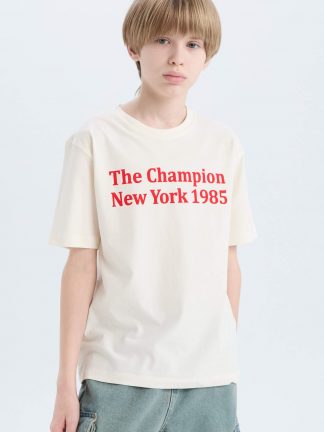 تی شرت پسرانه سفید دفکتو