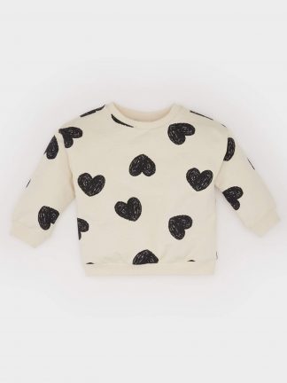 سویشرت نوزاد دختر بژ دفکتو