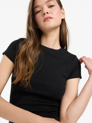 تیشرت زنانه مشکی دفکتو