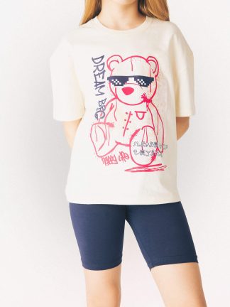 تی شرت دخترانه بژ دفکتو