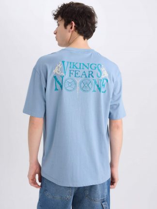 تی شرت مردانه آبی دفکتو