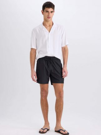 شلوارک مردانه مشکی دفکتو