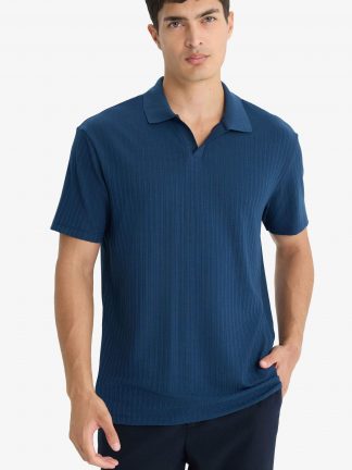 پولوشرت مردانه سرمه ای دفکتو