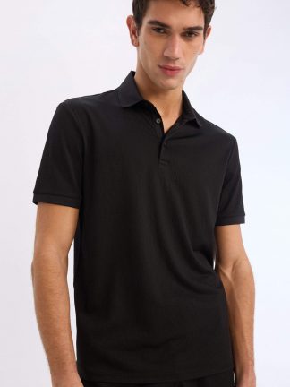 پولوشرت مردانه مشکی دفکتو