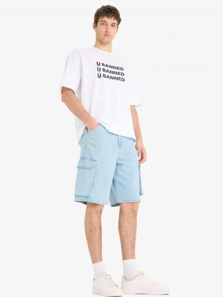 شلوارک مردانه آبی روشن دفکتو