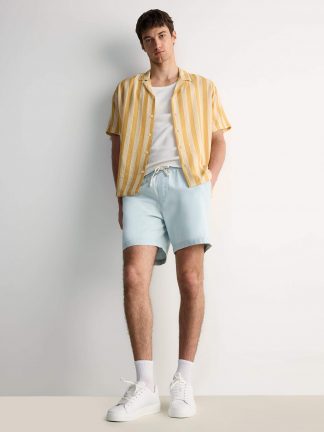 شلوارک مردانه آبی روشن دفکتو