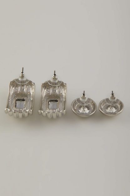 گوشواره زنانه نقره ای دفکتو