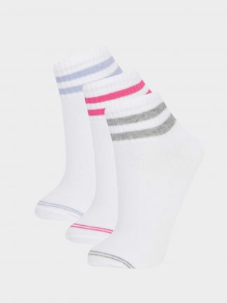 جوراب زنانه سفید دفکتو