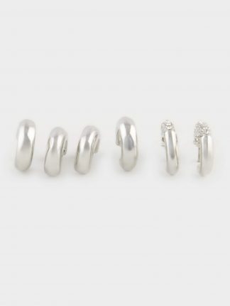 گوشواره زنانه نقره ای دفکتو