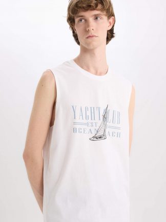 تاپ مردانه سفید دفکتو