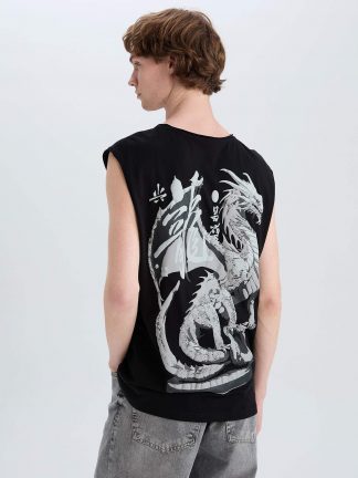 تاپ مردانه مشکی دفکتو