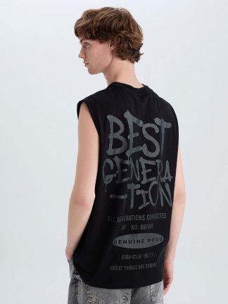 تی شرت مردانه مشکی دفکتو