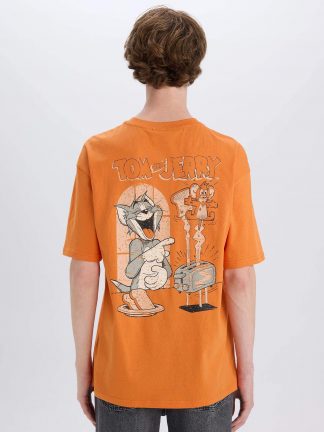 تی شرت مردانه نارنجی دفکتو