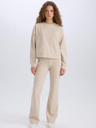 ست لباس راحتی زنانه بژ دفکتو