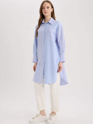 تونیک زنانه آبی دفکتو