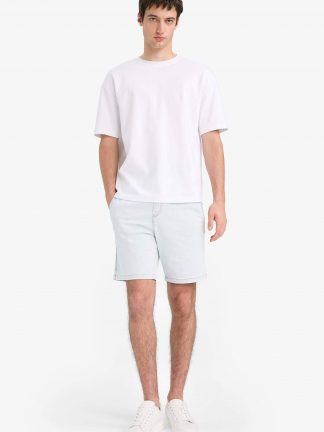 شلوارک مردانه آبی روشن دفکتو