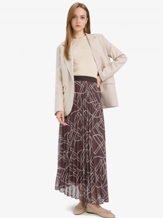 دامن ماکسی قهوه ای دفکتو