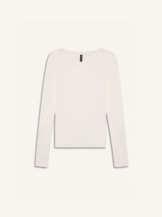 تیشرت زنانه سفید دفکتو