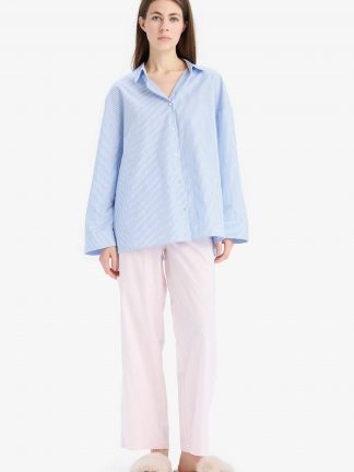 لباس خواب و راحتی زنانه صورتی روشن دفکتو