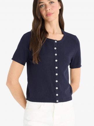 ژاکت زنانه سرمه ای دفکتو