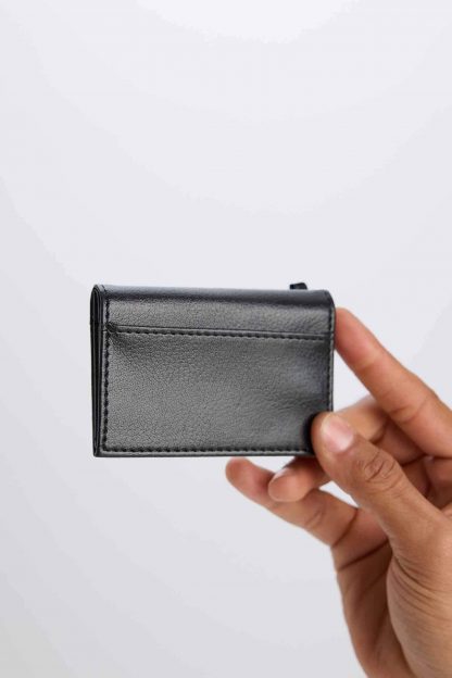 کیف پول و کارت مردانه مشکی دفکتو